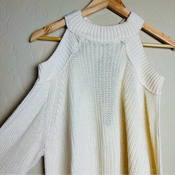 Free People Women’s Half Moon Bay Pullover Sweater in Cream Size Medium - Picture 5 of 10